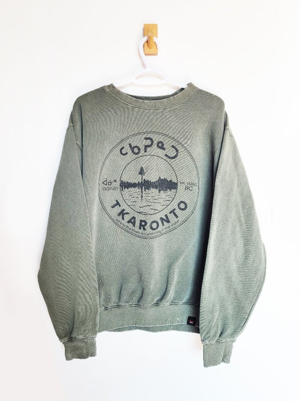 aaniin Sage Green Tkaronto Sweater - Large